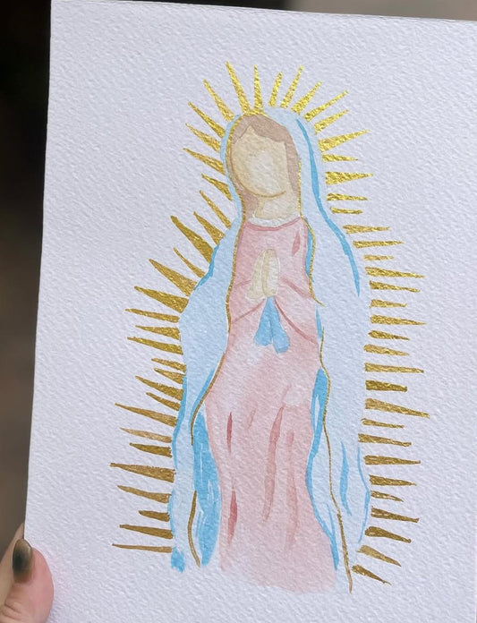 Acuarela MEDIA CARTA VIRGENSITA